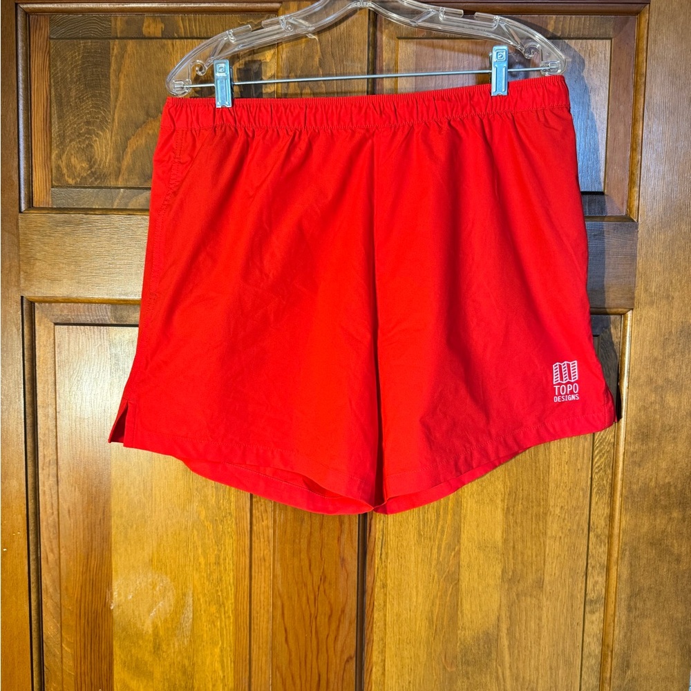 Topo Designs Men’s XL Athletic Red Shorts